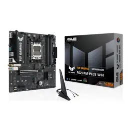 Placa Mãe ASUS TUF GAMING A620AM-PLUS WIFI (Socket AM5/AMD A620A/DDR5/M.2/Wi-Fi 6/Bluetooth 5.3)