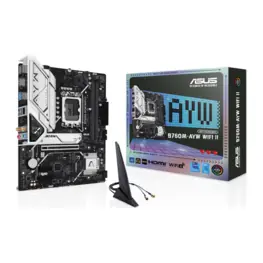 Placa Mãe ASUS B760M-AYW WIFI II (LGA 1700/Intel B760/DDR5/M.2/Wi-Fi 6/Bluetooth 5.3)