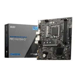 Placa Mãe MSI PRO H610M-G (LGA 1700/Intel H610/DDR5/M.2)