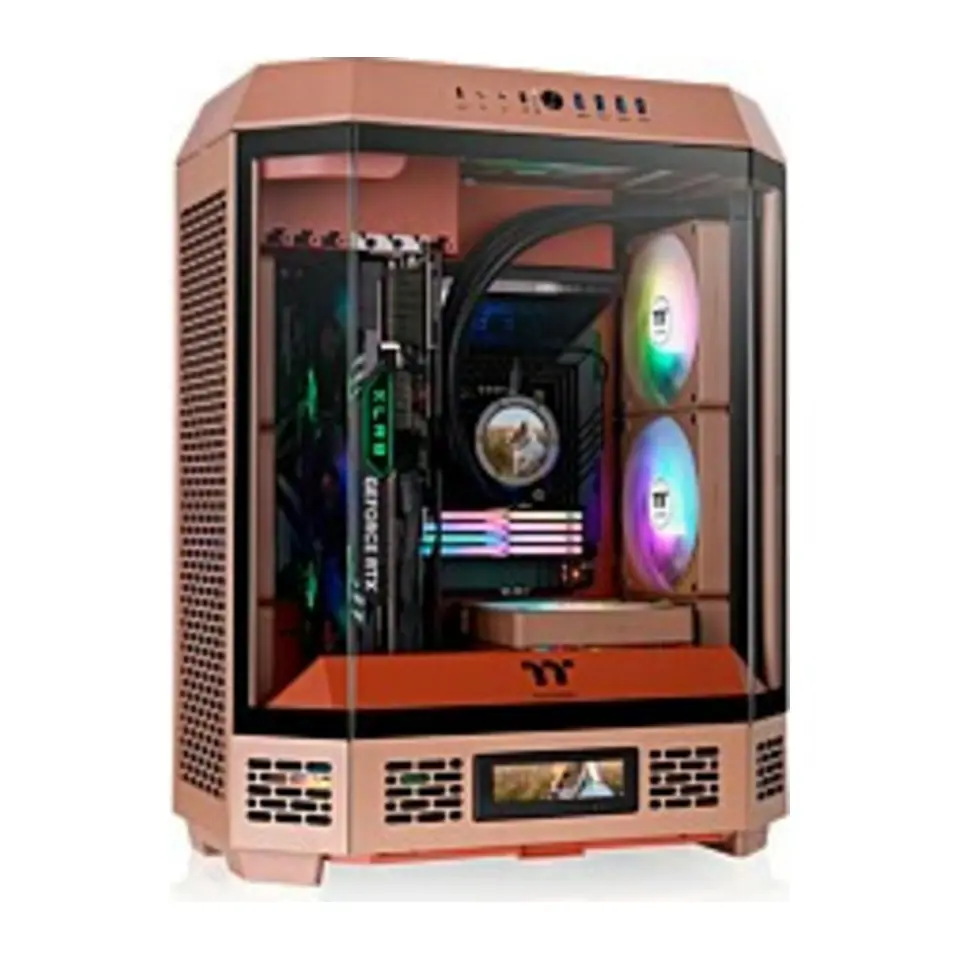 Gabinete Thermaltake The Tower 600 Mid Tower, ATX, 3 vidros temperados, Gravel Sand, CA-1Z1-00MGWN