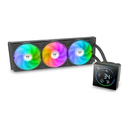 WaterCooler Thermaltake TH360-S V3 ARGB Sync, ARGB, 360mm, Intel/AMD, Tela LCD, Preto