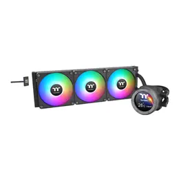WaterCooler Thermaltake TH360 V2 Ultra EX ARGB Sync, ARGB, 360mm, Intel/AMD, Tela LCD, Preto