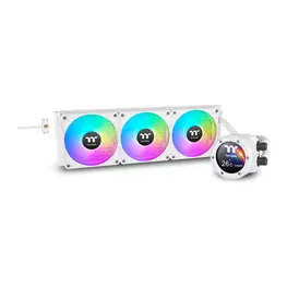 WaterCooler Thermaltake TH360 V2 Ultra EX ARGB Sync, ARGB, 360mm, Intel/AMD, Tela LCD, Branco