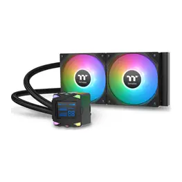 WaterCooler Thermaltake LA240-S ARGB Sync, ARGB, 240mm, Intel/AMD, Tela LCD, Preto