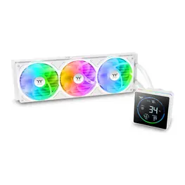WaterCooler Thermaltake TH360-S V3 ARGB Sync, ARGB, 360mm, Intel/AMD, Tela LCD, Branco