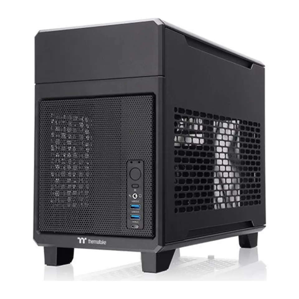 Gabinete Thermaltake TR100, Mini Tower, Mini-ITX, Preto