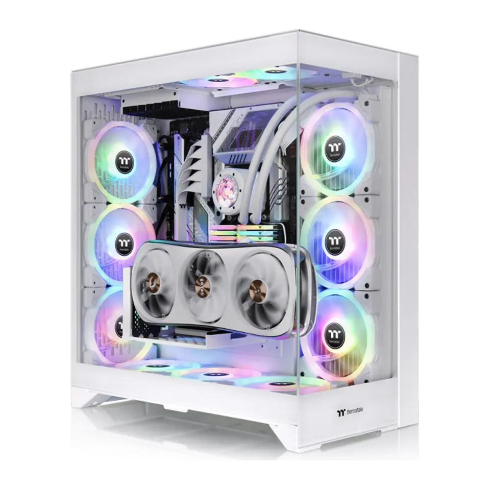 Gabinete Thermaltake CTE E600 MX, Mid Tower, E-ATX, 2 Painéis de Vidro Temperado, Branco