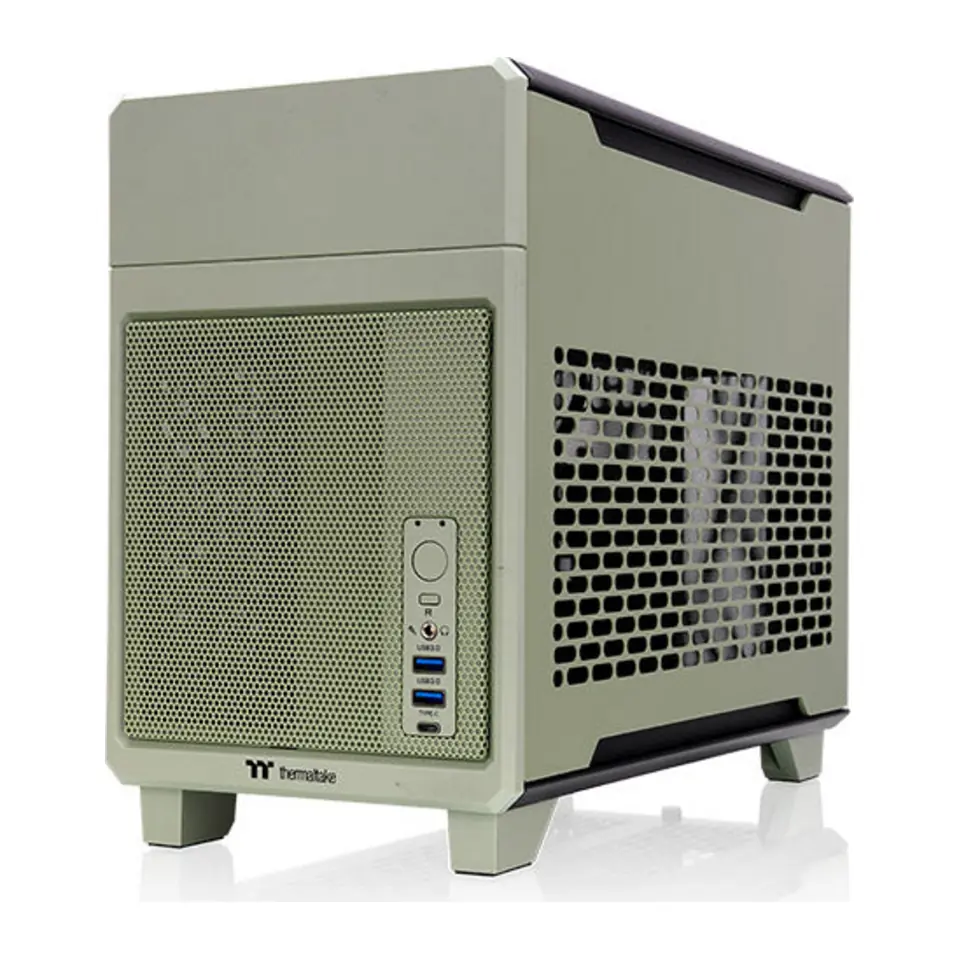 Gabinete Thermaltake TR100, Mini Tower, Mini-ITX, Matcha Green (Verde)
