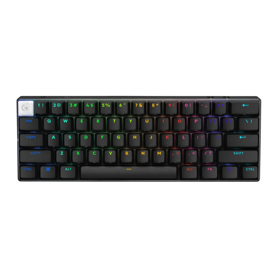 Teclado Óptico Gamer Sem Fio Logitech G PRO X 60 LIGHTSPEED, Switch Óptico, RGB LIGHTSYNC, 60%, Layout US, Preto - 920-011902