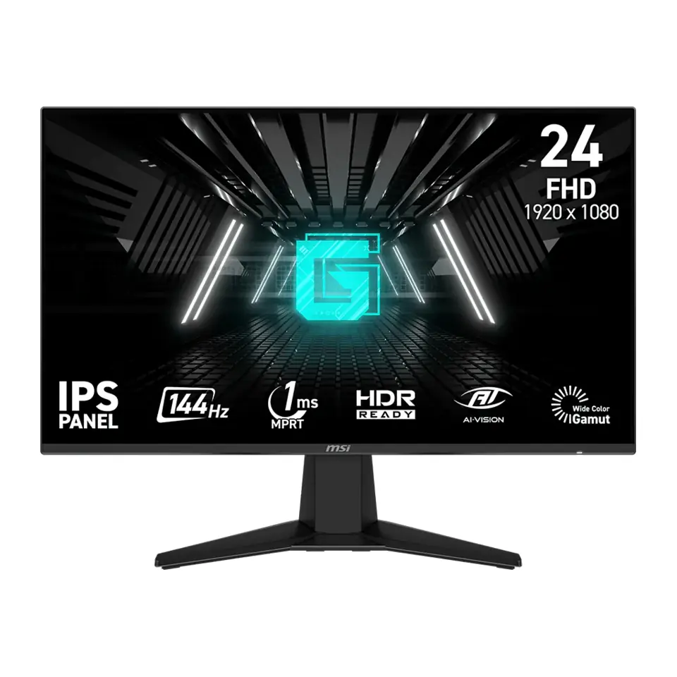 Monitor Gamer MSI G242L E14 23,8" IPS Full HD, 144Hz, 1ms, FreeSync - 9S6-3BC61T-002