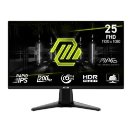 Monitor Gamer MSI MAG 255F E20 24,5" Rapid IPS Full HD, 200Hz, 0,5ms, FreeSync Premium - 9S6-3BC21M-046