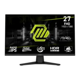 Monitor Gamer MSI MAG 274F 27" Rapid IPS Full HD, 200Hz, 0,5ms, Adaptive-Sync - 9S6-3CE41H-004