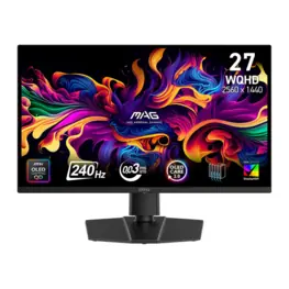 Monitor Gamer MSI MAG 271QP QD-OLED X24 26,5" QD-OLED WQHD, 240Hz, 0,03ms, G-Sync Compatible, FreeSync Premium Pro - 9S6-3CD89T-026