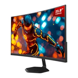Monitor Gamer Curvo PCYES O-Creed O23C Black Vulcan 23,8" VA Full HD, 180Hz, 1ms, FreeSync - PMGO23C180BV