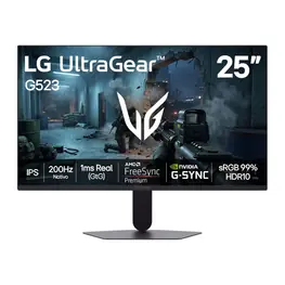 Monitor Gamer LG UltraGear 25G523B-B 24,5" IPS Full HD, 200Hz, 1ms, G-Sync Compatible, FreeSync Premium, HDR10 - 25G523B-B.AWZM