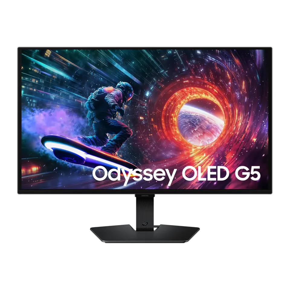 Monitor Gamer Samsung Odyssey OLED G5 27" QD-OLED QHD, 180Hz, 0,03ms, G-Sync Compatible, FreeSync, HDR10 - LS27FG500SLMZD