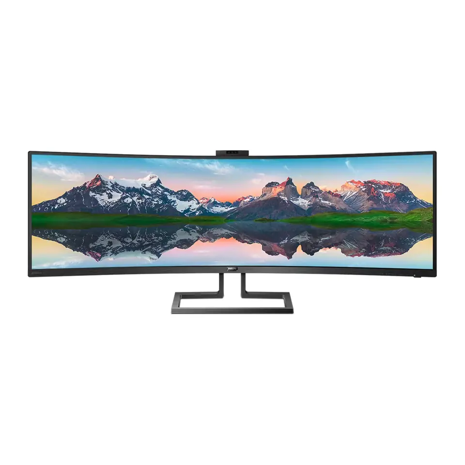 Monitor Curvo Philips Brilliance 499P9H 49" VA DQHD, 70Hz, 5ms, USB-C 90W, Webcam, KVM - 499P9H