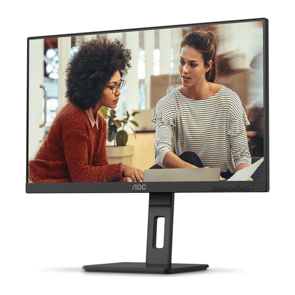Monitor AOC Série E 24E3UF 23,8" IPS Full HD, 100Hz, 4ms, Ajuste de Altura, Pivô, Hub USB - 24E3UF/57