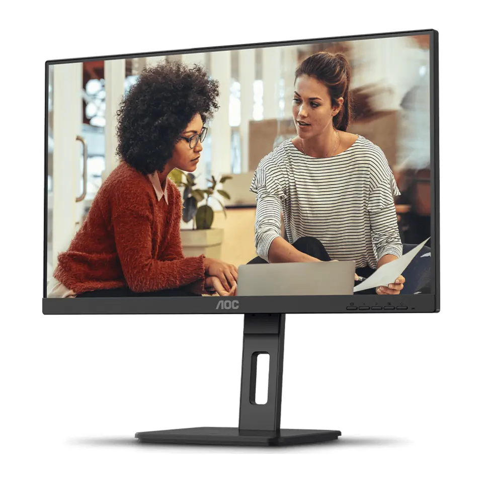 Monitor AOC Série E 24E3QF 23,8" IPS Full HD, 100Hz, 4ms, Ajuste de Altura, Pivô, DisplayPort - 24E3QF/57