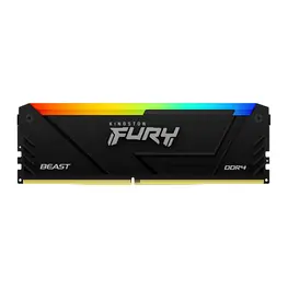 Memória Kingston FURY Beast RGB 16GB DDR4, 3200MHz, CL16, 1.35V - KF432C16BB12A/16
