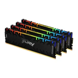 Memória Kingston FURY Renegade RGB 32GB (4x8GB) DDR4, 3600MHz, CL16, 1.35V - KF436C16RBAK4/32