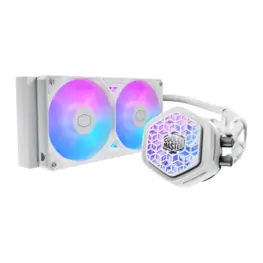 WaterCooler Cooler Master MasterLiquid Atmos II VRM Fan 240, ARGB, 240mm, Intel/AMD, Branco - MLX-D24M-A25SZ-VW