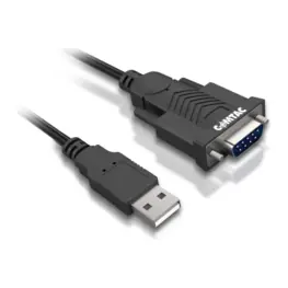 Cabo Conversor USB x Serial RS-232, USB-A para DB9 Macho, USB 2.0, 1,80m, Grafite - Comtac