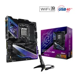 Placa Mãe ASRock X870E Nova WiFi (Socket AM5/AMD X870E/DDR5/M.2/Wi-Fi 7/Bluetooth 5.4)