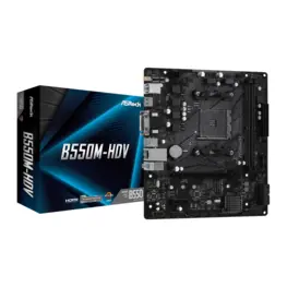 Placa Mãe ASRock B550M-HDV (Socket AM4/AMD B550/DDR4/M.2)