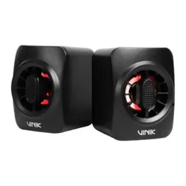 Caixa de Som Games Vinik Eclipse 2.0 Gamer LED Rainbow (6W) P2 Preta - Vspkg6Wec