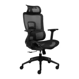 Cadeira de Escritório Ergonômica PCYES MS5 Preta, Encosto Mesh, Braço 3D, Apoio de Cabeça Regulável, Suporta até 150kg - PCOMS5B