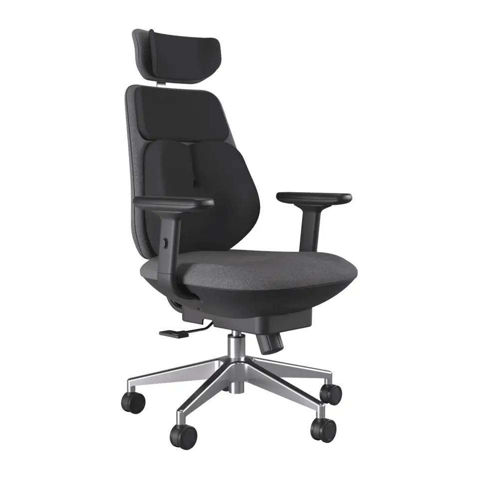 Cadeira Ergonômica de Massagem PCYES Sublime x Backrobo Preta, Aquecimento Lombar, Controle por App, Braço 3D, Suporta até 120kg - PCYBRBL