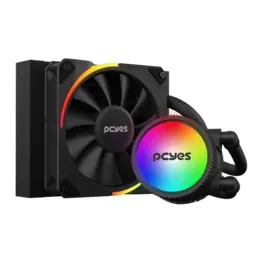 WaterCooler PCYES Sangue Frio 3 Black Vulcan, ARGB, 120mm, Intel/AMD, TDP 200W, Preto - ARGBSF3120BR