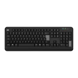 Teclado Sem Fio PCYES Comfort, Wireless 2.4GHz, ABNT2, Alcance 10m, Pilha AA Inclusa, Preto - CMFBKW