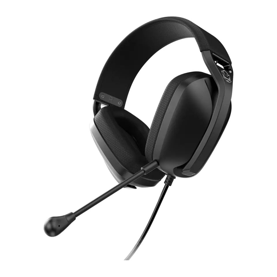 Headset Gamer PCYES Nyra Black Vulcan, P2 3,5mm Duplo, Driver 40mm, Microfone Destacável, Cabo 2m - HGNYBV