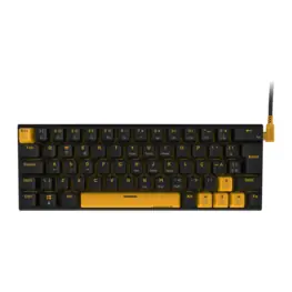 Teclado Mecânico Gamer PCYES Kuromori Voyager Edition 60%, Switch Outemu Blue, Led Amarelo, ABNT2, USB - KMVY60BL