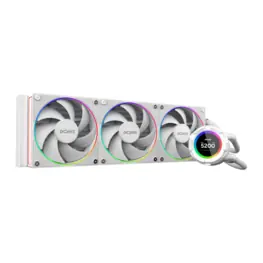 WaterCooler PCYES Vision White Ghost, ARGB, 360mm, Intel/AMD, TDP 350W, Tela LCD 2,1", Branco - VS360WG