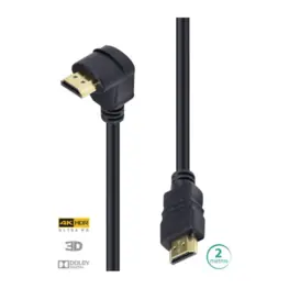 Cabo HDMI 2m v2.0 TV 3D/ULTRA HD 4K (Plug 90 Graus) - Vinik