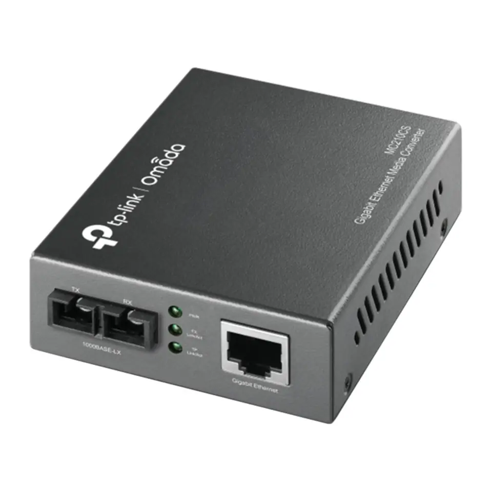 Conversor de Mídia TP-Link Omada MC210CS Gigabit Monomodo SC 20 km - MC210CS