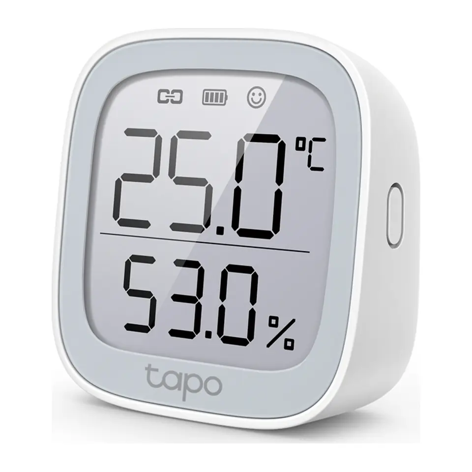 Monitor de Temperatura e Umidade Inteligente TP-Link Tapo T315 Tela E-Ink de 2,7 Polegadas (requer Hub Tapo) - Tapo T315