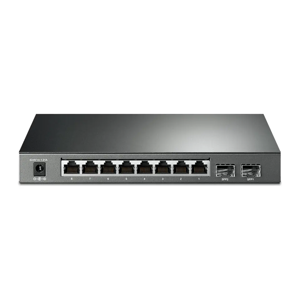 Switch TP-Link Omada TL-SG2210P 10 Portas 8 Gigabit PoE+ 61W e 2 SFP Smart Gerenciável - TL-SG2210P