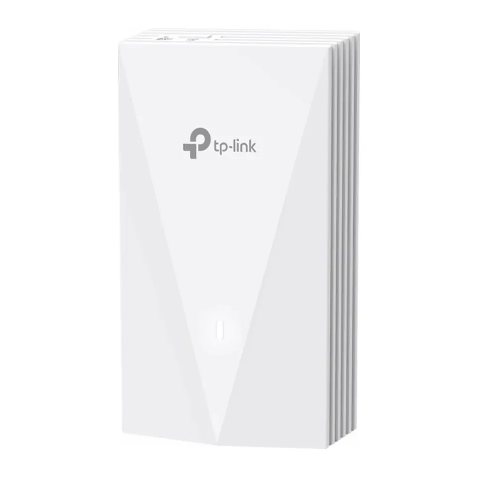 Access Point de Parede TP-Link Omada EAP655-Wall Wi-Fi 6 AX3000 Dual Band 4 Portas Gigabit PoE - EAP655-Wall