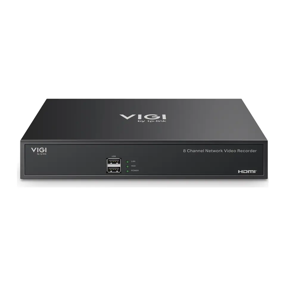 Gravador de Vídeo NVR TP-Link VIGI NVR1008H 8 Canais 4K H.265+ 1 HD SATA - VIGI NVR1008H
