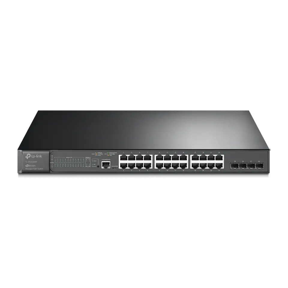 Switch TP-Link Omada TL-SG3428MP 28 Portas 24 Gigabit PoE+ 384W e 4 SFP Gerenciável L2+ Rack - TL-SG3428MP