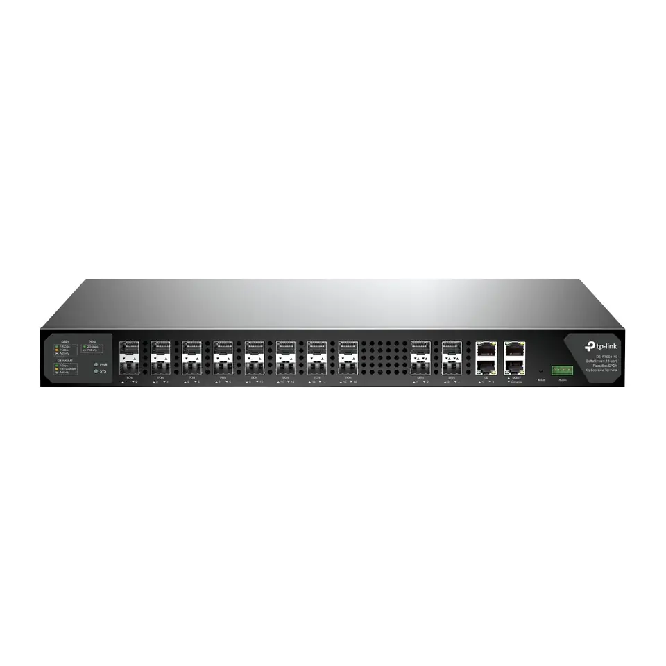 OLT GPON TP-Link DeltaStream DS-P7001-16 Pizza-box 16 Portas PON com 4 Uplinks SFP+ 10G - DS-P7001-16