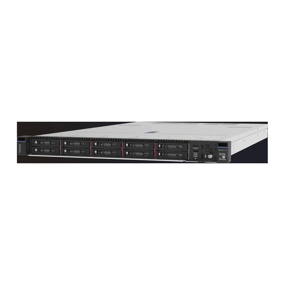 Servidor Lenovo ThinkSystem SR630 V4 Rack 1U - Intel Xeon 6505P 12C, 32GB DDR5, 2x HD 2.4TB SAS, 2x Fonte 1300W