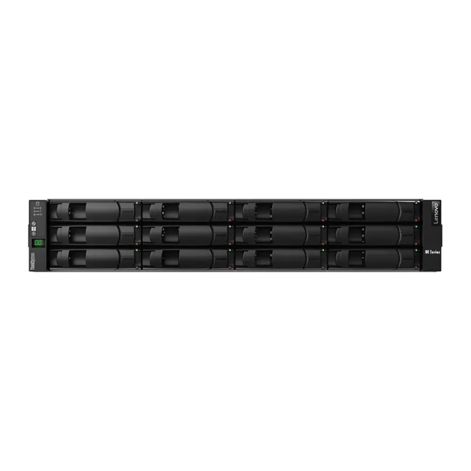 Storage Lenovo ThinkSystem DE2000H 2U12 - 2 Controladoras Gen2 (8GB Cache cada), 12 Baias LFF, 2x Fonte 913W - 7Y70100BBR