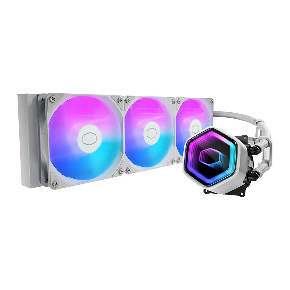 WaterCooler Cooler Master MasterLiquid 360 Core II, ARGB, 360mm, Intel/AMD, Branco - MLW-D36M-A18PA-RW