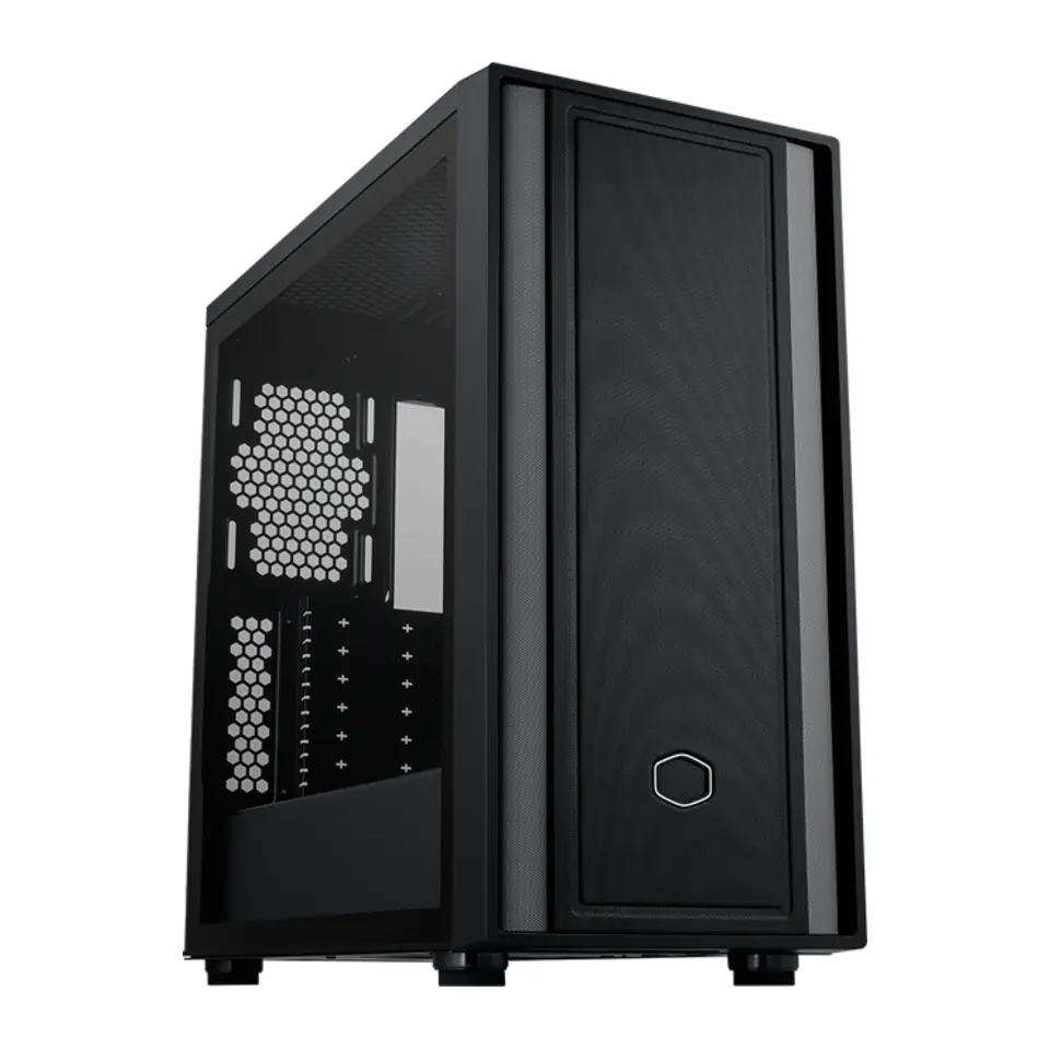 Gabinete Cooler Master MasterBox 600 Lite, Mid Tower, E-ATX, Lateral em Vidro Temperado, Preto - MB600L-KGNN-S00