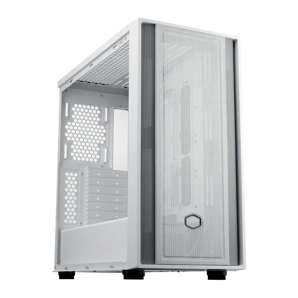 Gabinete Cooler Master MasterBox 600 Lite, Mid Tower, E-ATX, Lateral em Vidro Temperado, Branco - MB600L-WGNN-S00